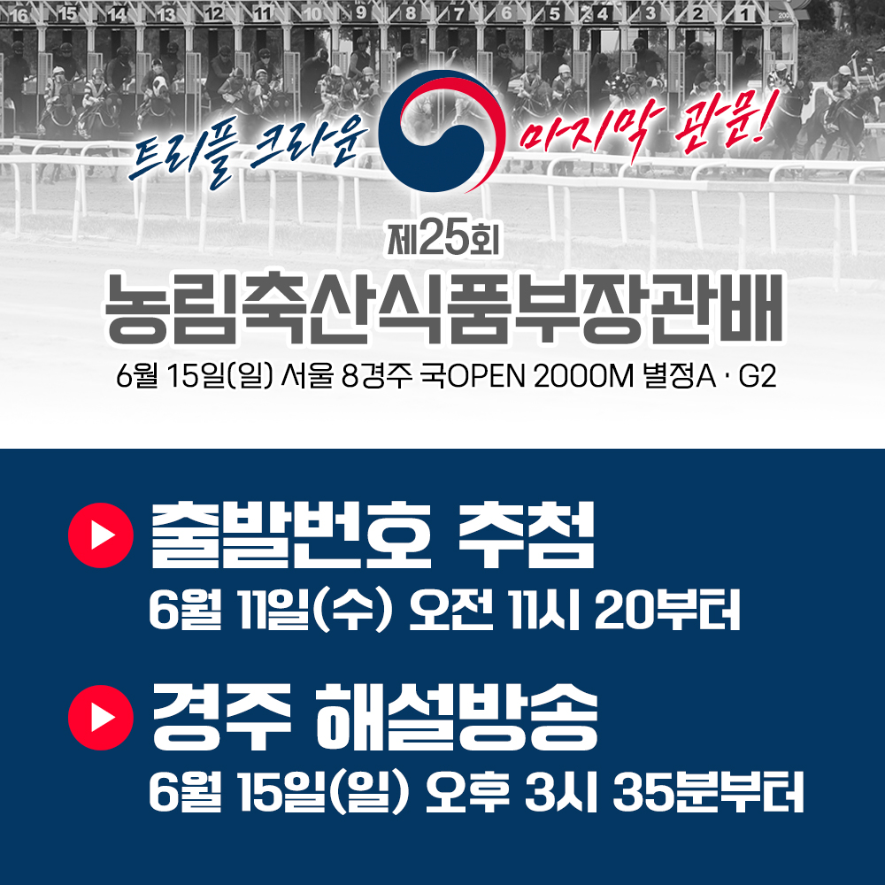 RACE BARRIER DRAW CEREMONY POSTER